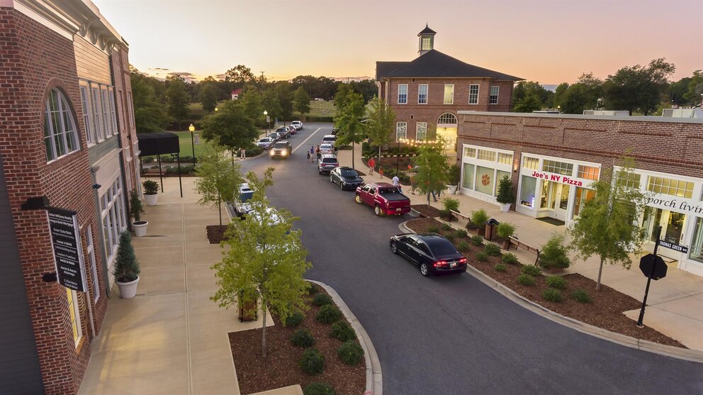 Aerial view of TownCenter at Patrick Square