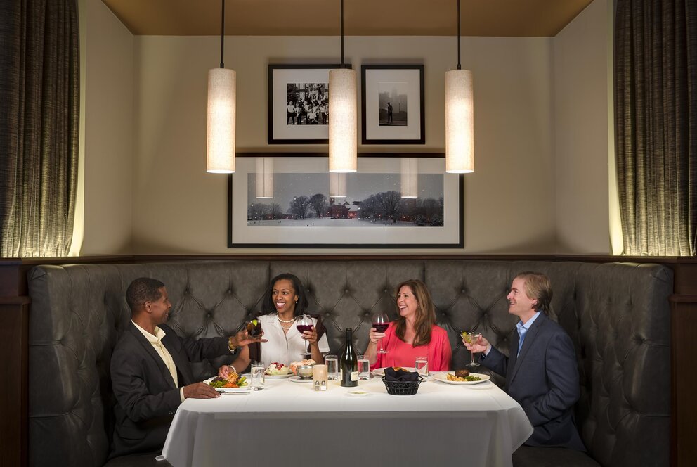 Group dining at Rick Erwins in Clemson